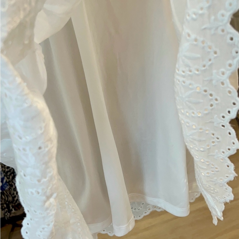 Lulus Perfect White Cotton Sundress NWT SZ M - Picture 12 of 15